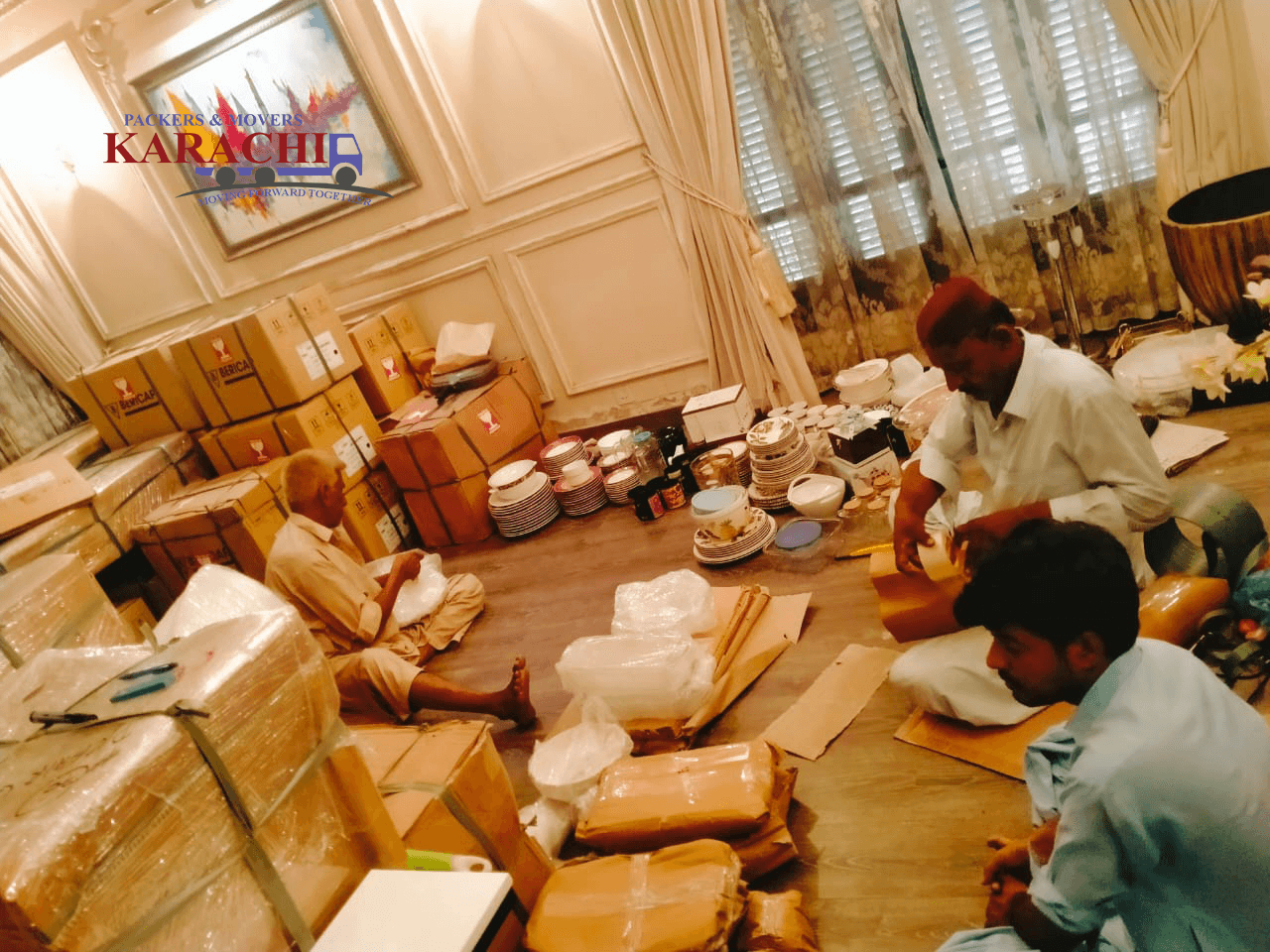 Carton and crockery packing service in Karachi