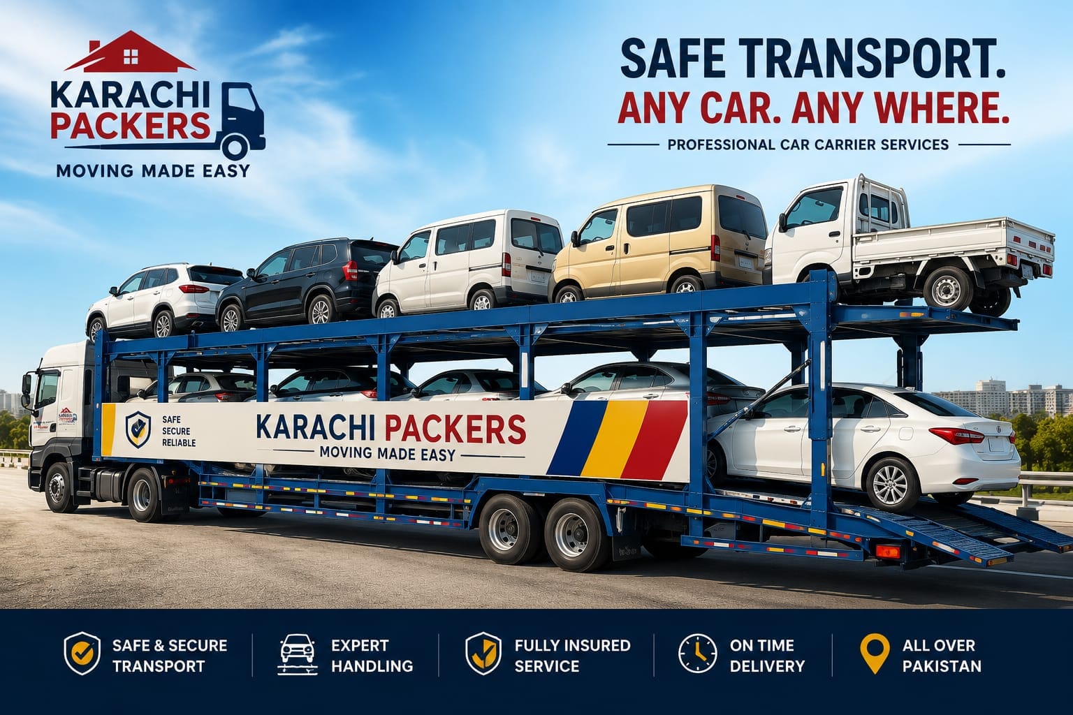 Car carrier service in Karachi