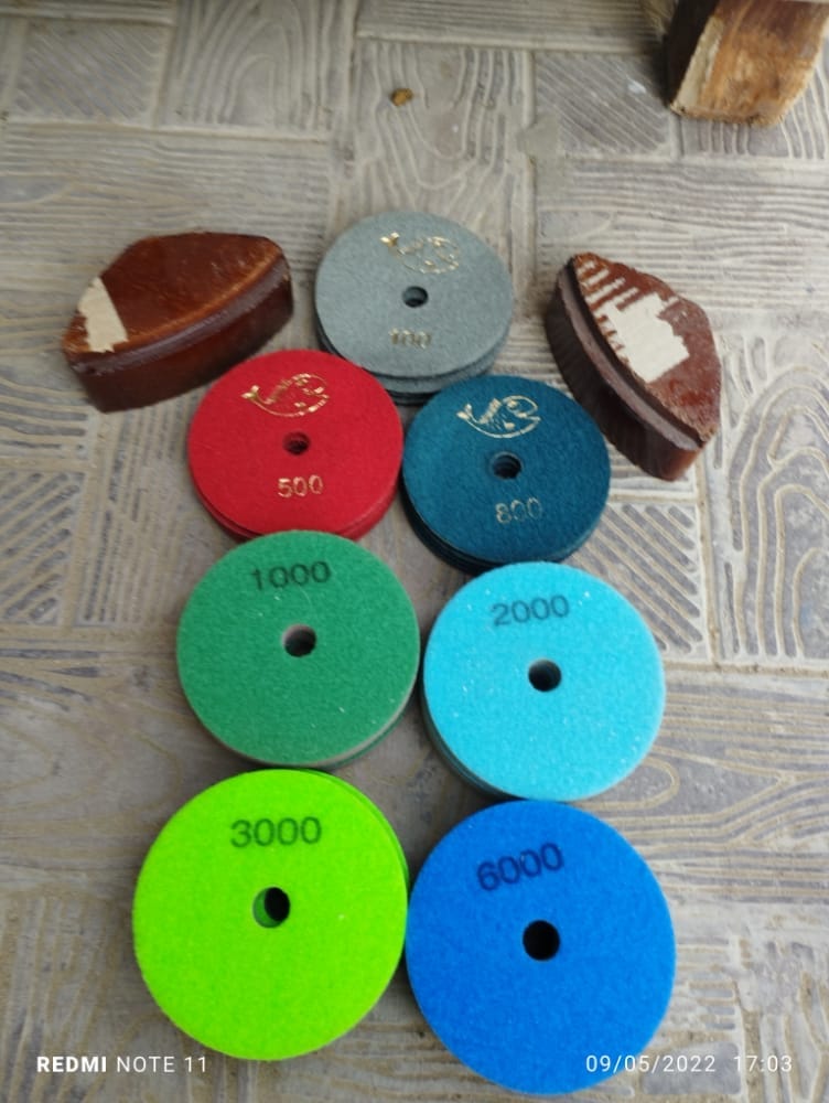 Diamond pads used for professional marble polishing
