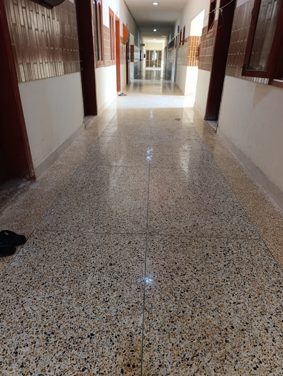 Professionally polished marble floor completed by Karachi Packers in Karachi